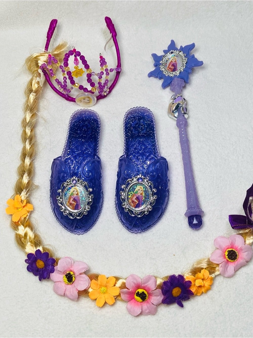 Tangled Princess Dress Up Shoes Wand Crown Disney Princess Dress Up